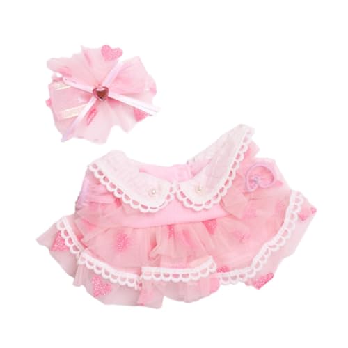 FLCPJGV 2X Plüsch Puppe Kleidung Set Plüsch Puppe Zubehör Weiche Kuscheltiere Kleid von FLCPJGV