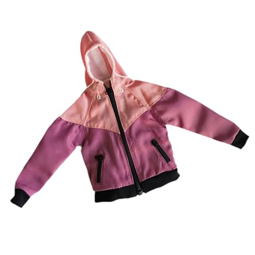 FLCPJGV Actionfiguren Kleidung Set für 1:6 Maßstab, Trendige Jacke für Sammler, rosa violett von FLCPJGV