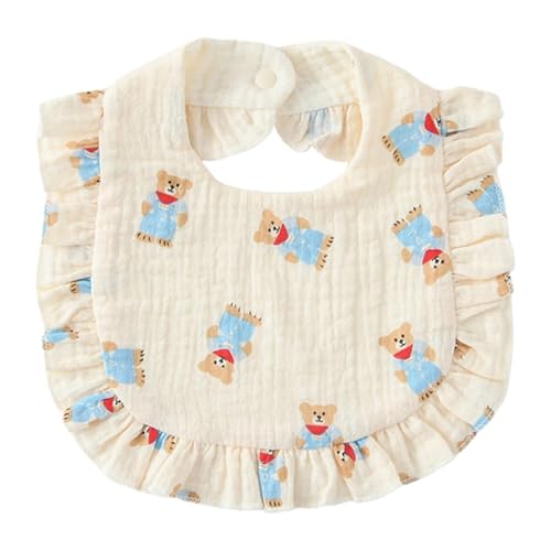 FLCPJGV Baby Lätzchen Set, Trendig Und Funktional, Blauer Bär von FLCPJGV