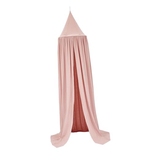 FLCPJGV Betthimmel für Kinder, Spielzelt in Form Einer Burg, für drinnen und draußen, zum Aufhängen, Baldachine, Prinzessinnen-Betthimmelnetz für Babybett, ROSA von FLCPJGV