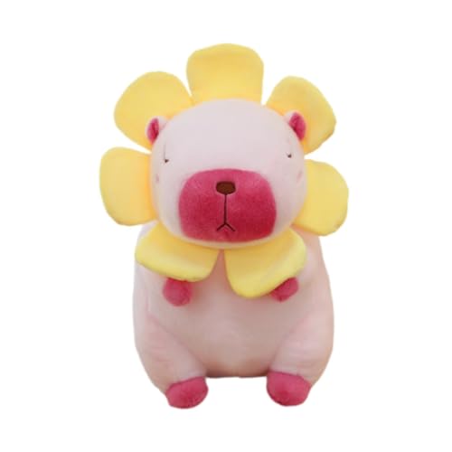 FLCPJGV Capybara-Plüschtier, realistisches Kuscheltier, Stofftier, Kinderzimmer-Dekor für Teenager, Rosa, 30cm von FLCPJGV