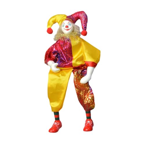 FLCPJGV Clown Puppe Handwerk Halloween Ornament Sammeln für Innen Schlafzimmer Desktop von FLCPJGV