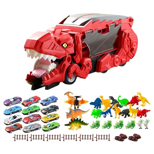 FLCPJGV Dino Lastwagen für Kinder Fantastisches Spielzeug, rote Dinosaurier Spielzeug von FLCPJGV