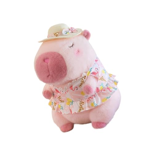 FLCPJGV Flauschiges Capybara Stofftier für Kinderzimmer, ROSA von FLCPJGV