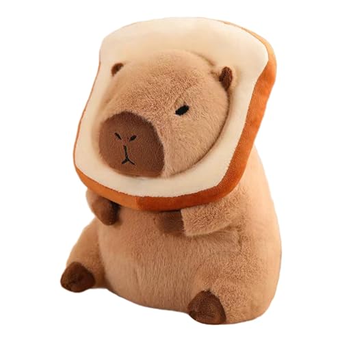 FLCPJGV Großes Capybara Kuscheltier, Realistisches Design, Plüschpuppe für Kinderzimmerdekoration, Toast von FLCPJGV