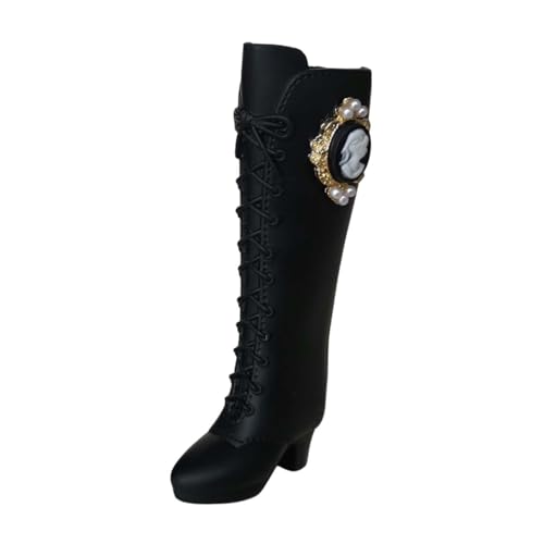 FLCPJGV Hochwertige Stiefel für 1/6 Maßstab Figuren, Elegante Schuhkollektion, Schwarz von FLCPJGV