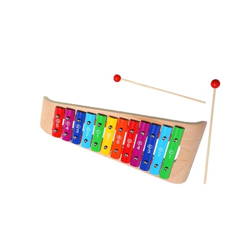 FLCPJGV Holz Xylophon für Kinder mit Zwei Schlägeln, Musikinstrument für Kleinkinder, Montessori Spielzeug, 12 Töne von FLCPJGV