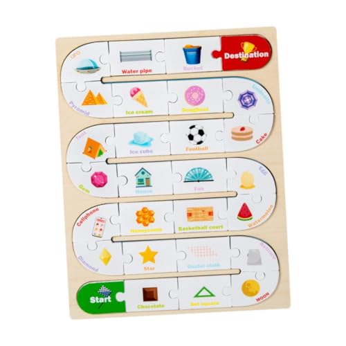 FLCPJGV Holzpuzzle für Kinder, Alphabet Lernspielzeug, Geschenkidee für Jungen Und Mädchen, Sport von FLCPJGV