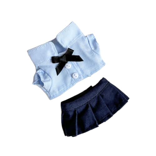 FLCPJGV Kleidungsset für Plüschpuppen, JK Uniformrock, Puppenmode für Kinder, DIY Anpassungen von FLCPJGV