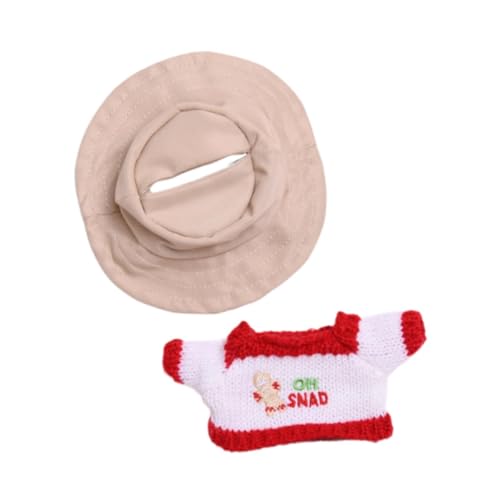 FLCPJGV Kostüme für Puppen, handgefertigte Outfits für Figuren von 15–17 cm, Geschenke zu Thanksgiving, Pullover Und Mütze von FLCPJGV