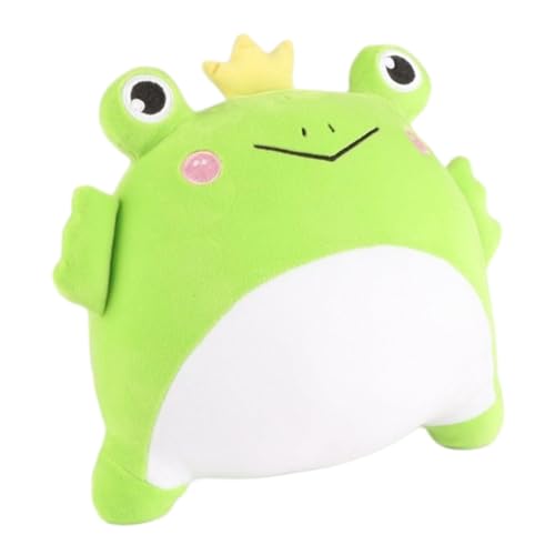 FLCPJGV Krone Frosch Puppe Kuscheltier Cartoon Geschenke Dekorative Süße Weiche Plüsch Puppe Spielzeug von FLCPJGV