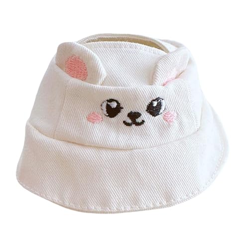 FLCPJGV Kuschelige Puppenmütze für Kleine Mädchen, Weiß FLCPJGV Kuschelige Puppenmütze für Kleine Mädchen, Weiß von FLCPJGV