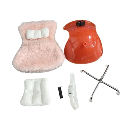 FLCPJGV Miniaturmöbel für Puppen, Stuhl mit Kissen für 20 cm große Jungenpuppen, Geschenke zu besonderen Anlässen, Rosa von FLCPJGV