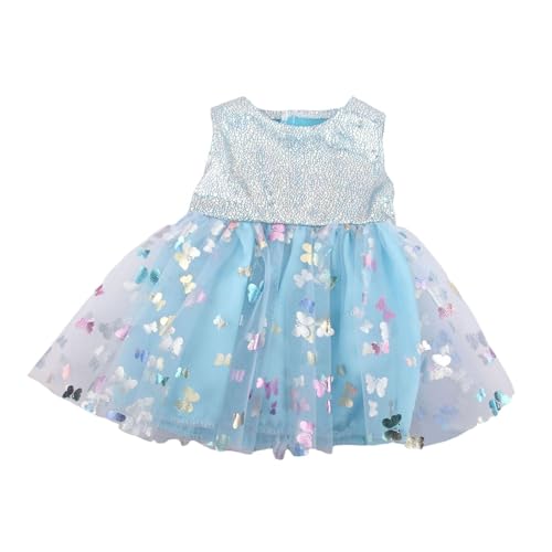 FLCPJGV Outfit für 18 Zoll Puppen, DIY Puppenkleidung, Rollenspielzubehör für 43 cm große Puppen, Blau von FLCPJGV