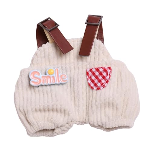 FLCPJGV Outfits für Plüschpuppen 15–17 cm, Anziehsachen für Kuscheltiere, DIY Kostüme, Overall von FLCPJGV