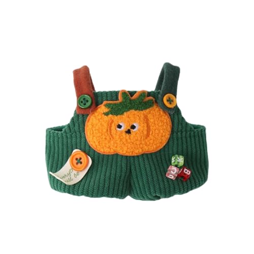 FLCPJGV Plüsch Puppe Strampler Kostüme Geburtstag Geschenke süße Gemüse Overalls Mädchen Puppe Hosen, 15cm Kürbis von FLCPJGV