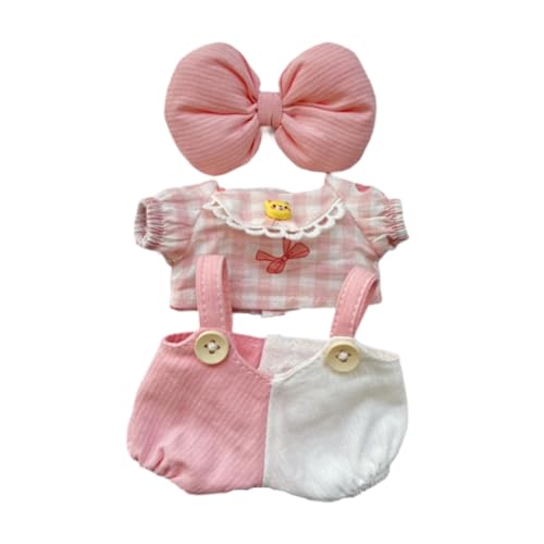 FLCPJGV Plüsch Puppenkleidung für 15 cm Große Puppen, Modische Outfits für Kinder, ROSA von FLCPJGV