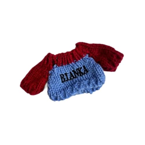 FLCPJGV Plüschpuppenkleidung für Kleine Kuscheltiere, Niedliche Anzieh Accessoires, Blau Rot von FLCPJGV