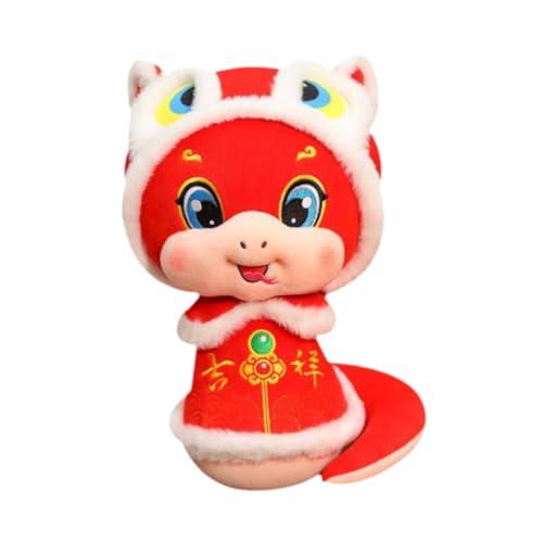 FLCPJGV Plüschschlange zum chinesischen Neujahr, Stofftier, Geschenk für zu Hause, Schlangenpuppe, Spielzeug, Schlangenfigur für den Urlaub, Jungen und, 23cm von FLCPJGV