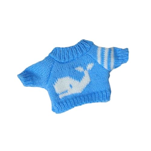 FLCPJGV Puppenbekleidung für 20cm Puppen mit Pullover und Zubehör, Blau von FLCPJGV