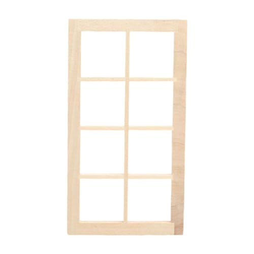 FLCPJGV Puppenhaus Miniatur Fenster Puppenhaus Dekor Lebensechte Blank 1/12 Zubehör DIY von FLCPJGV