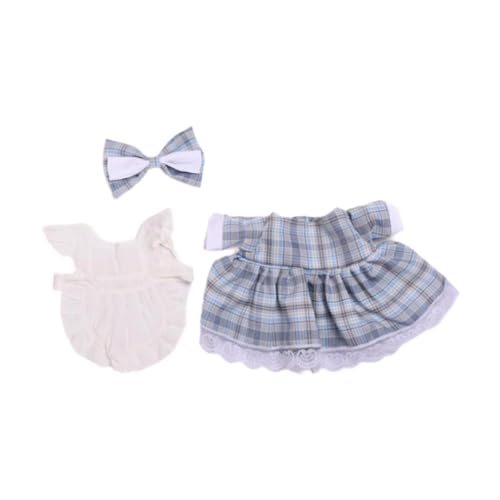 FLCPJGV Puppenkleidung 38cm Miniatur-Outfits für Plüschpuppen, Blau von FLCPJGV