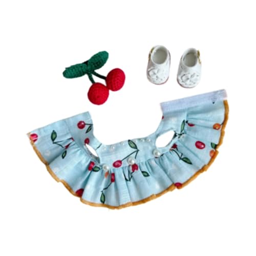 FLCPJGV Puppenkleidung Set für kreative Bastelprojekte, Schuhe und Haar-Accessoires, Fantasievolles Spielzeug für kleine Puppenliebhaber von FLCPJGV