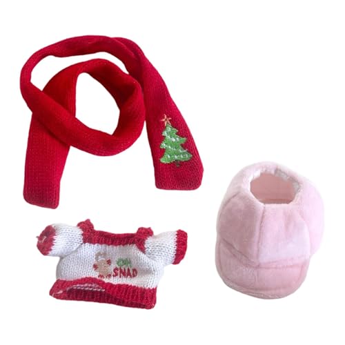 FLCPJGV Puppenkleidung für 17 cm Puppen, DIY Spielzeug, Weihnachtszubehör, Puppen Outfits von FLCPJGV