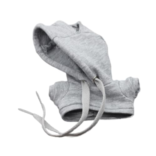 FLCPJGV Puppenkleidung für Plüschpuppen 15cm 17cm mit Kapuzenpullover Und Sweatshirt, Grau von FLCPJGV