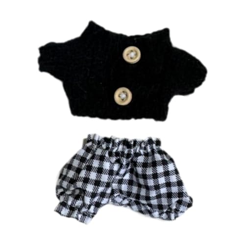 FLCPJGV Puppenkleidung für Puppen mit Einer Größe von 17 cm, Set aus Pullover und Hose, Drehknopf von FLCPJGV