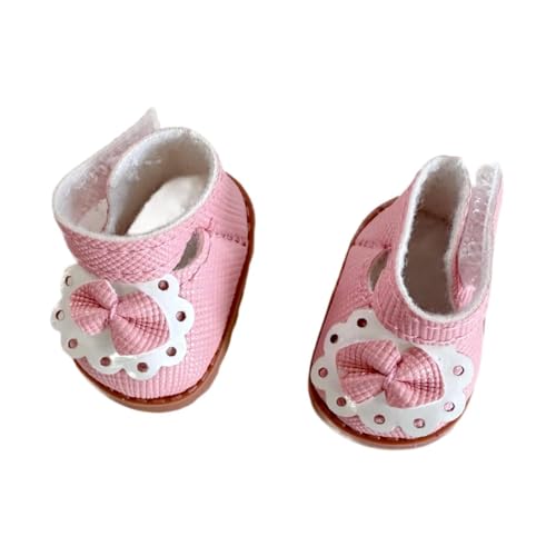 FLCPJGV Puppenschuhe für Plüschfiguren, Ankleideaccessoires für 6,69-Zoll-Puppen, Rosa von FLCPJGV