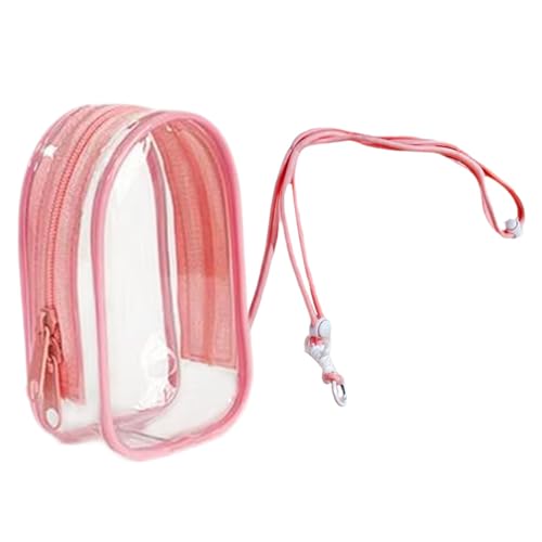 FLCPJGV Puppentasche für Outdoor Aktivitäten, Tragbare Mini Tasche für Puppen Aus PVC, Rosa Und Seil von FLCPJGV