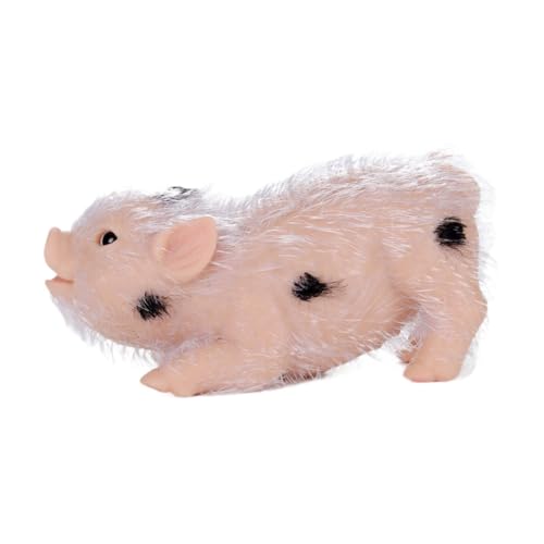 FLCPJGV Schwein Puppe Miniatur Reborn Schwein Spielzeug Mini Schweine Schwarz Polka Dot Baby Piggy für Party, Kleiner Fleck von FLCPJGV