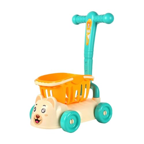 FLCPJGV Spielzeug-Einkaufswagen, Rollenspiel, Einkaufswagen, Supermarkt-Einkaufswagen, Spielzeug für Babys, GrÜn von FLCPJGV