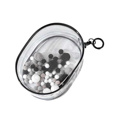 FLCPJGV Transparente Puppenpräsentationshülle für Kleine Spielzeugfiguren, Schwarz, Tasche mit von FLCPJGV