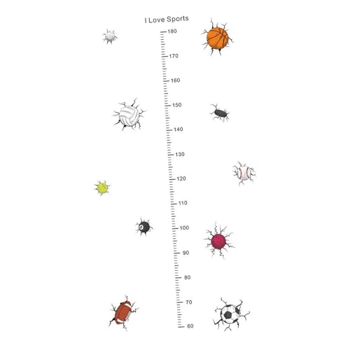 FLCPJGV Wachstum Höhe Diagramm Tapete Aufkleber Lineal Wandkunst für Zuhause Wohnzimmer, D von FLCPJGV
