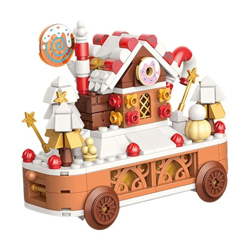 FLCPJGV Weihnachtsbausteine Bausteine Set Spielzeug DIY Blöcke Spielzeug Kit für 6 7 8 9+ Jahre alt, Lebkuchenhaus von FLCPJGV