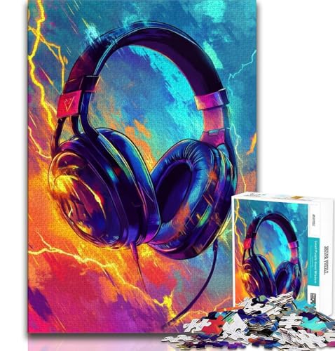 1000-teiliges Puzzle für Erwachsene, Geschenke, Kopfhörer, Lernspielzeug, Spaß bei Aktivitäten zu Hause, Geburtstagsgeschenk, Reisegeschenke, 38x52cm 1000-teiliges Puzzle für Erwachsene, Geschenke, Kopfhörer, Lernspielzeug, Spaß bei Aktivitäten zu Hause, Geburtstagsgeschenk, Reisegeschenke, 38x52cm von FLKFDOZ