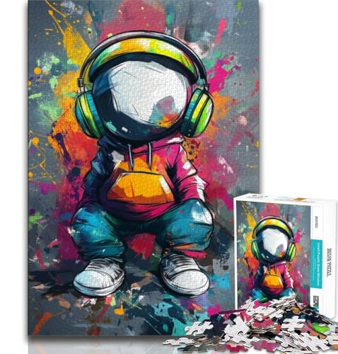 Anime-Kopfhörer-Puzzle, 1000 Teile, für Erwachsene und Jugendliche, anspruchsvolles Spiel und Familienspiel mit vollständig ineinandergreifenden, zufällig geformten Teilen, 38x52cm Anime-Kopfhörer-Puzzle, 1000 Teile, für Erwachsene und Jugendliche, anspruchsvolles Spiel und Familienspiel mit vollständig ineinandergreifenden, zufällig geformten Teilen, 38x52cm von FLKFDOZ