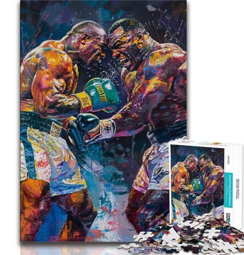 Boxer-Puzzle 1000 Teile für Teenager, Lernspiele, Heimdekoration, Geschenk für die ganze Familie, 38x26cm Boxer-Puzzle 1000 Teile für Teenager, Lernspiele, Heimdekoration, Geschenk für die ganze Familie, 38x26cm von FLKFDOZ