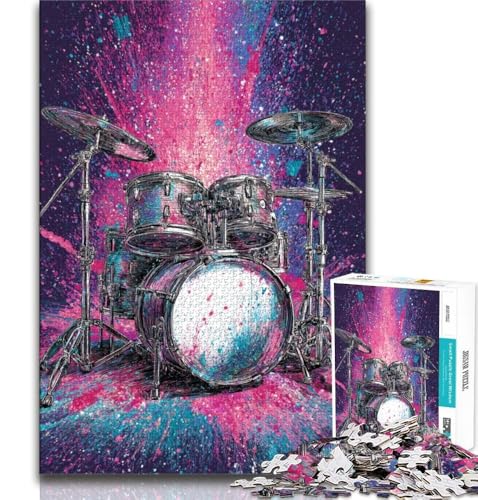 Fantasy-Schlagzeug-Puzzle, 1000 Teile, für Teenager, Geschenke, Quizspiel, Wanddekoration, einzigartige Geburtstags, 38x26cm Fantasy-Schlagzeug-Puzzle, 1000 Teile, für Teenager, Geschenke, Quizspiel, Wanddekoration, einzigartige Geburtstags, 38x26cm von FLKFDOZ