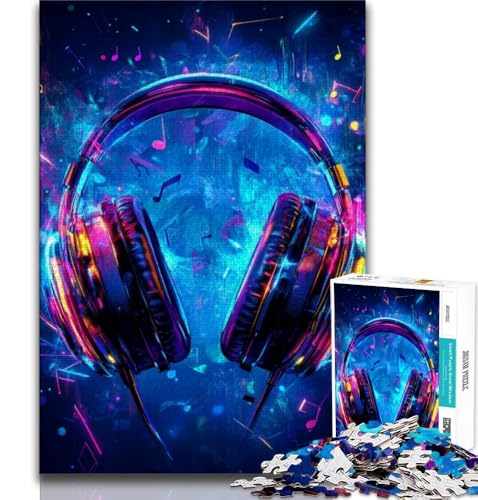 Galaxy-Kopfhörer, 1000-teiliges Puzzle für Erwachsene und Jugendliche, Quizspiel, Wanddekoration, einzigartige Geburtstags, 38x52cm Galaxy-Kopfhörer, 1000-teiliges Puzzle für Erwachsene und Jugendliche, Quizspiel, Wanddekoration, einzigartige Geburtstags, 38x52cm von FLKFDOZ