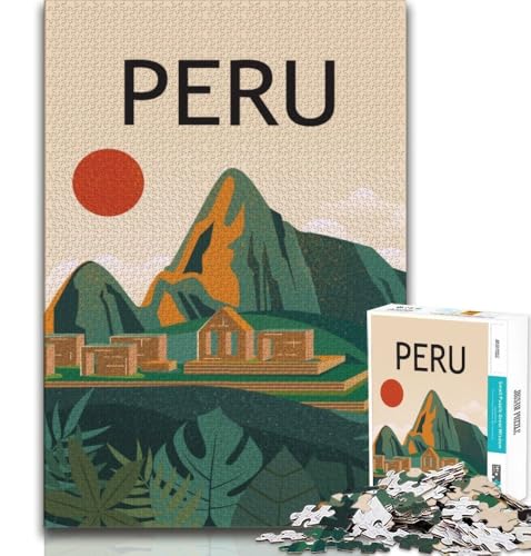 Peru Machu Picchu Reise-Puzzles für Erwachsene, 2000 Puzzles, anspruchsvolles Spiel und Familienspiel, Wanddekoration, einzigartige Geburtstags, 70x100cm Peru Machu Picchu Reise-Puzzles für Erwachsene, 2000 Puzzles, anspruchsvolles Spiel und Familienspiel, Wanddekoration, einzigartige Geburtstags, 70x100cm von FLKFDOZ