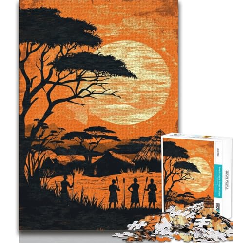 Puzzle für Erwachsene und Jugendliche, 1000 Teile, afrikanische Graslandschaften, für Lernspiele, Herausforderungen, Spielzeug, Geburtstagsgeschenk, Geschenke, Wandkunst, 38x26cm Puzzle für Erwachsene und Jugendliche, 1000 Teile, afrikanische Graslandschaften, für Lernspiele, Herausforderungen, Spielzeug, Geburtstagsgeschenk, Geschenke, Wandkunst, 38x26cm von FLKFDOZ