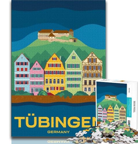 Tübingen Stadtbild-Puzzle 1000 Teile für Erwachsene, Lernspiel, Herausforderung, Spielzeug, Wanddekoration, einzigartige Geburtstags, 38x52cm Tübingen Stadtbild-Puzzle 1000 Teile für Erwachsene, Lernspiel, Herausforderung, Spielzeug, Wanddekoration, einzigartige Geburtstags, 38x52cm von FLKFDOZ