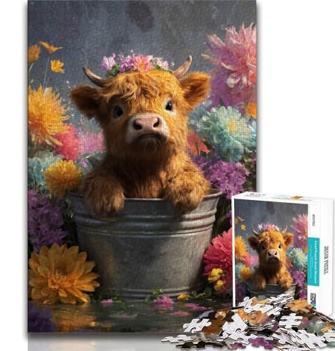 Yak Flowers 1000-teiliges Puzzle für Erwachsene und Jugendliche, Quizspiel, Wanddekoration, einzigartige Geburtstags, 38x26cm Yak Flowers 1000-teiliges Puzzle für Erwachsene und Jugendliche, Quizspiel, Wanddekoration, einzigartige Geburtstags, 38x26cm von FLKFDOZ