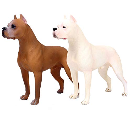 FLORMOON Tierfiguren - 1st Realistisch Dogo Hundefiguren - Frühes Lernspielzeug Wissenschaftsprojekt Weihnachten Geburtstag Kinder 3 Jahre (Zufällige Farbe) von FLORMOON