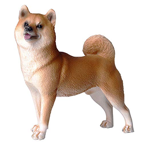 FLORMOON Tierfiguren - Realistisch Shiba Inu Hundefiguren - Frühes Lernspielzeug Wissenschaftsprojekt Weihnachten Geburtstag Kinder 3 Jahre (Gelb) von JOKFEICE