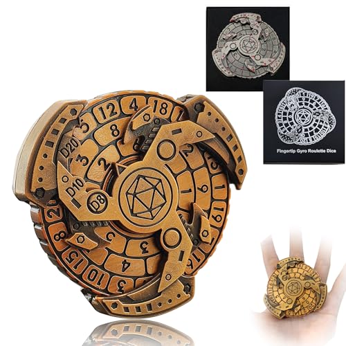 2025 Schatten Roulette Würfelspiel für DND Würfel Set, 7-in-1 Dragon Metallic D&D Würfel mit Geschenketui für Dungeons and Dragon Spiel, RPG Rollenspiel Tischspiel Geschenke (Schwarz Gold) von FLUEFOWL