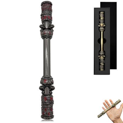 Goldener Knüppel für DND Spinner Würfel, 6-in-1 Metallwürfelset mit Geschenketui für Dungeons and Dragons Geschenke, polyedrische Rollenspielwürfel, D&D Tabletop-RPG-Zubehör für Spieler (Rot) Goldener Knüppel für DND Spinner Würfel, 6-in-1 Metallwürfelset mit Geschenketui für Dungeons and Dragons Geschenke, polyedrische Rollenspielwürfel, D&D Tabletop-RPG-Zubehör für Spieler (Rot) von FLUEFOWL